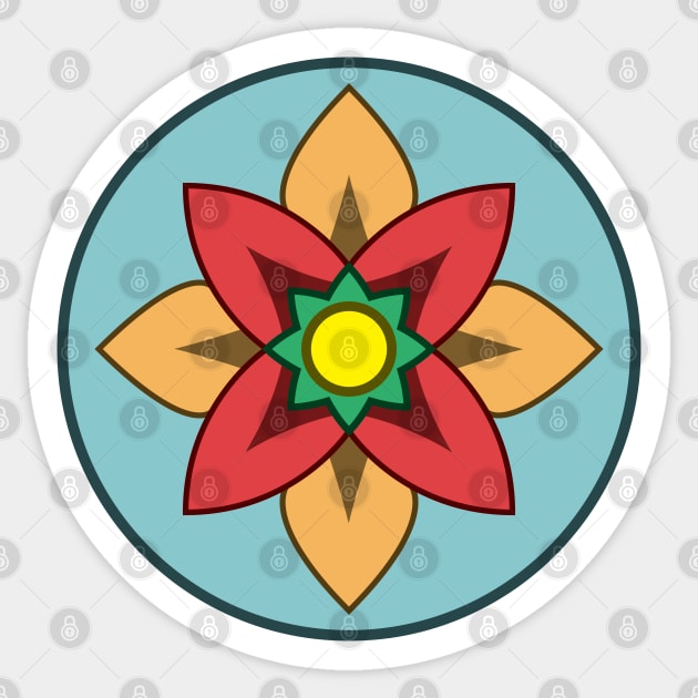 Colorful Open Flower Sticker by MonkeyBusiness